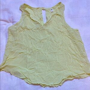 Yellow Sleeveless Women's Top